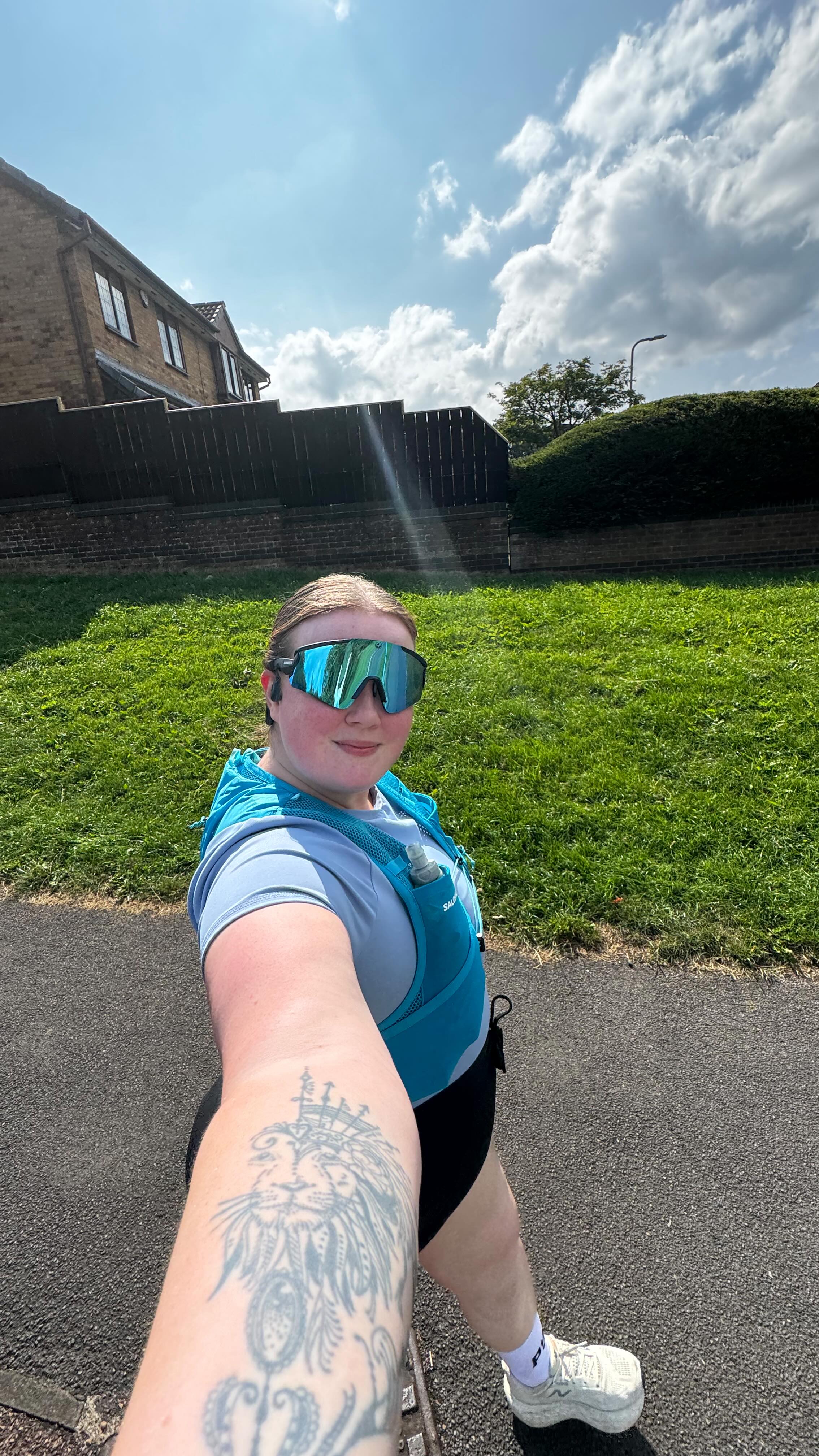 Instagram post by @amberjxne for Enertor. Caption reads: Running after injury is scary

When @enertor sent....