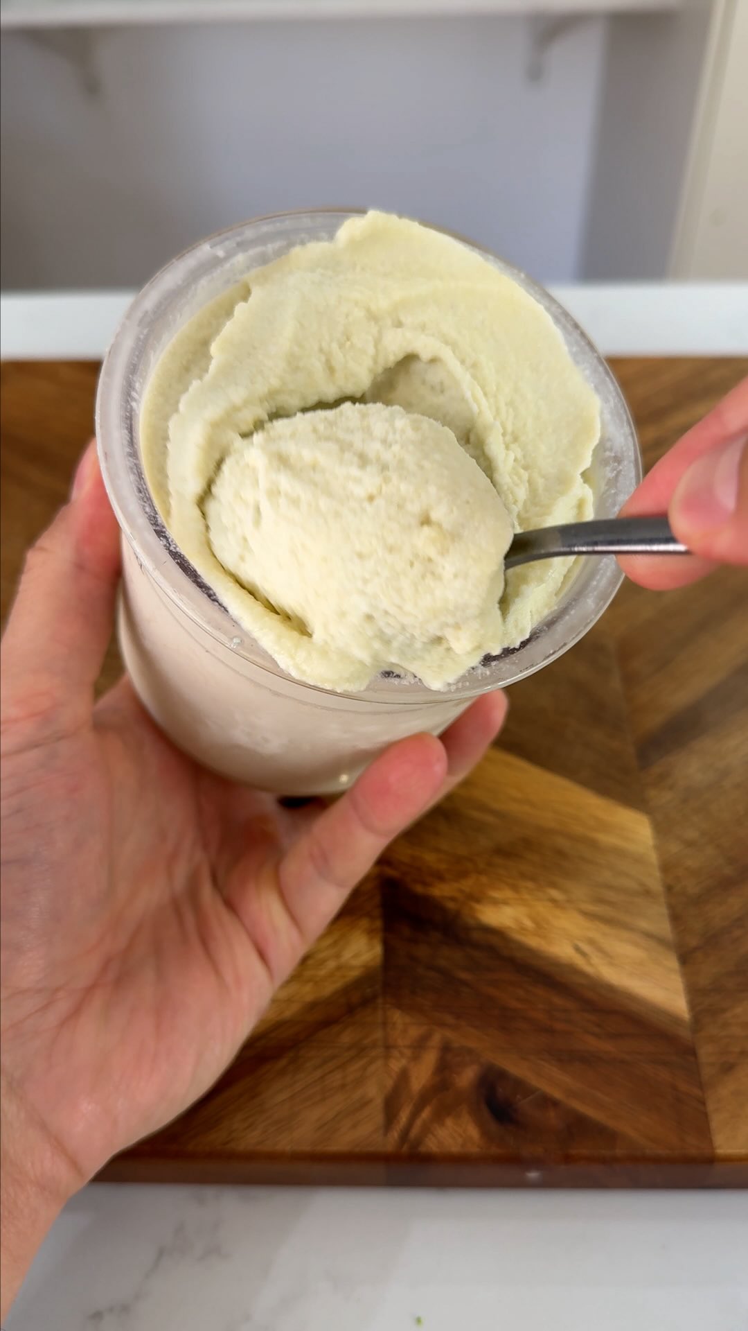 Instagram post by @tastyuk for Buzzfeed. Caption reads: Will It Ice Cream? 🍨 Would you try Blue Cheese in....