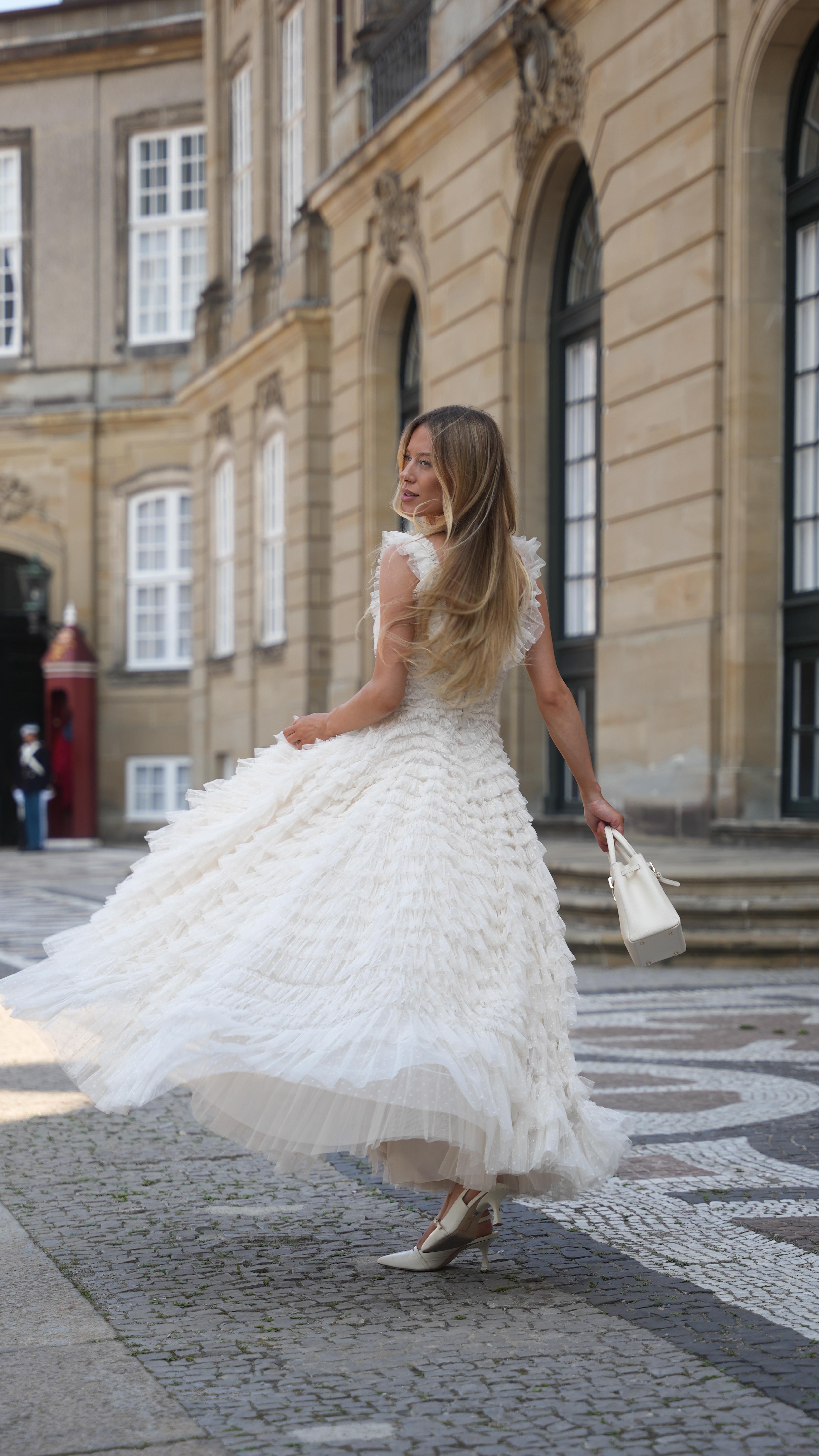 Instagram post by @ellizabethh for Needle & Thread. Caption reads: Princess moment @needleandthreadlondon....