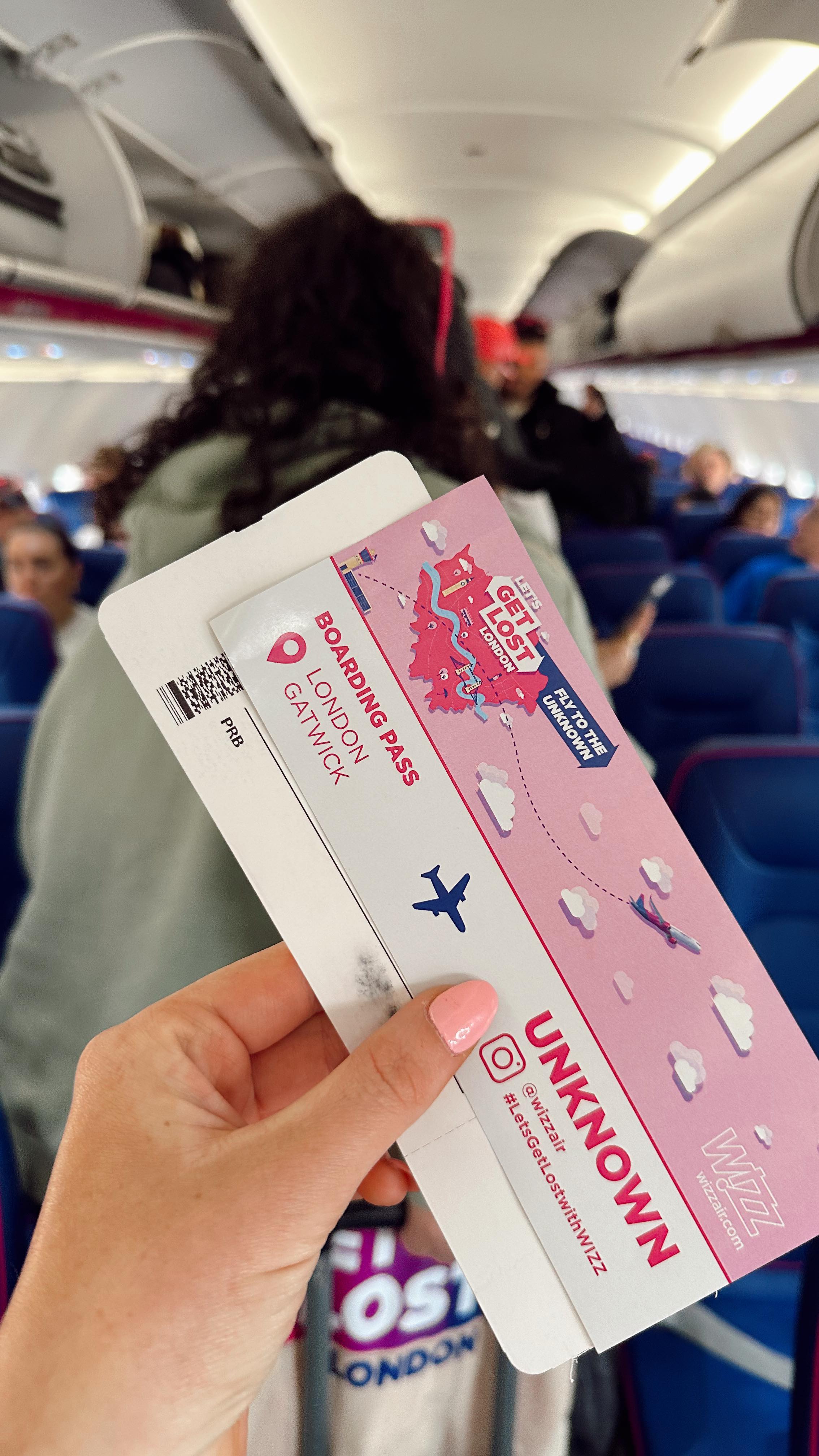 Instagram post by @travelsbytash for Wizz Air. Caption reads: 👇🏼 read for all the info on this Wizz Air....