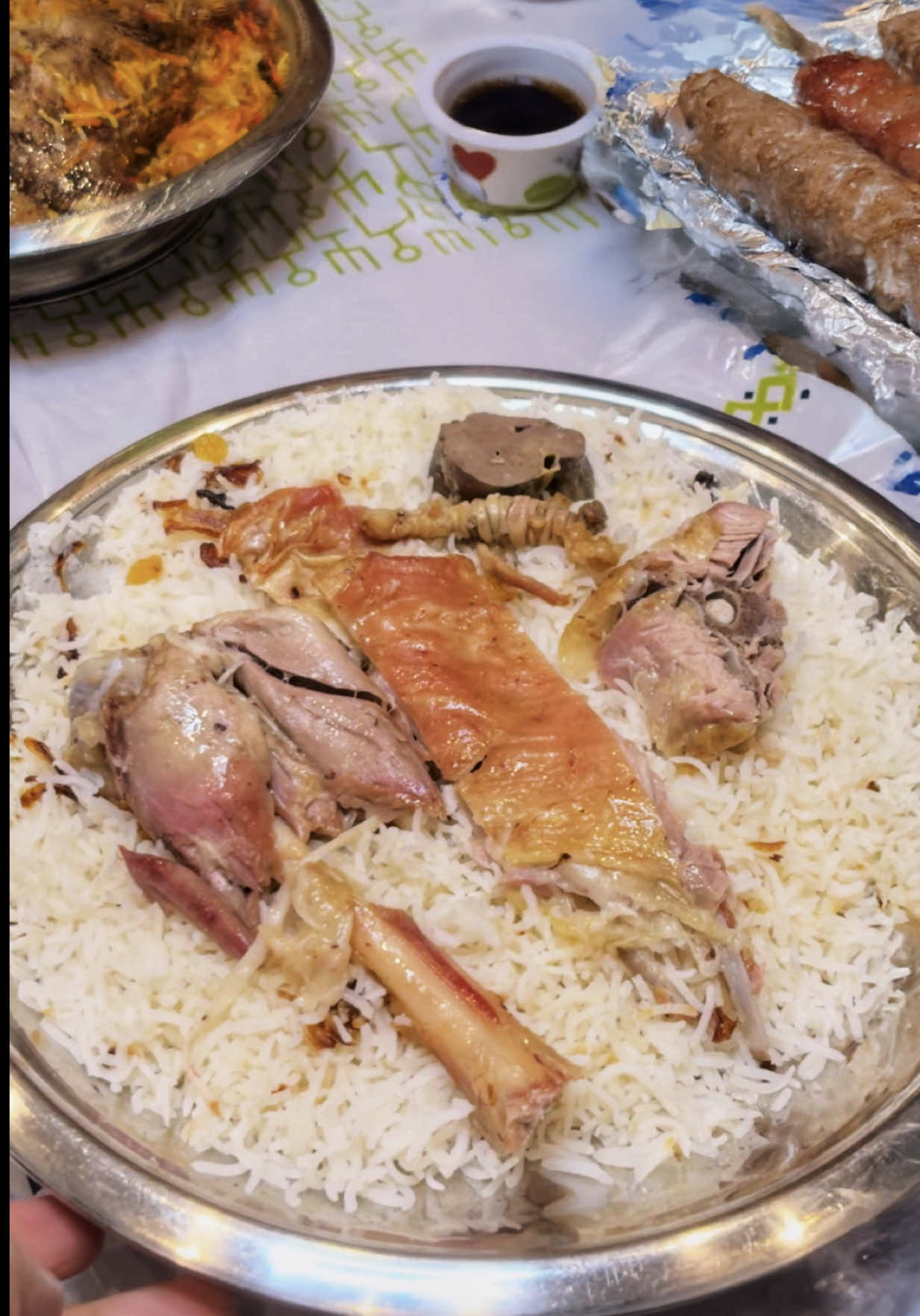 TikTok post by @petukcouple for Visit Saudi. Caption reads: [...] 5 Foods We Had in Saudi Arabia 🇸🇦....