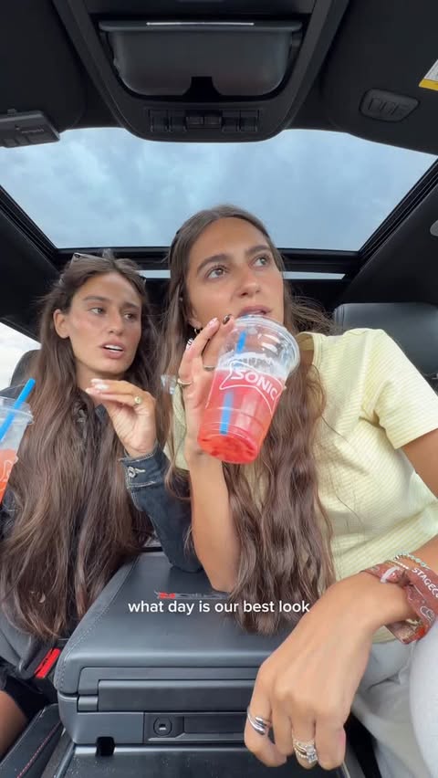 Instagram post by @reneeenoe for SONIC Drive-In. Caption reads: The perfect way to start the day 🥤🍓@sonicdrivein....