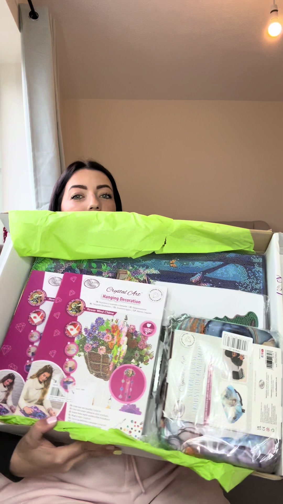 TikTok post by @felisia_xo for Craft Buddy. Caption reads: [...] more. Items will vary from each box @Craft....