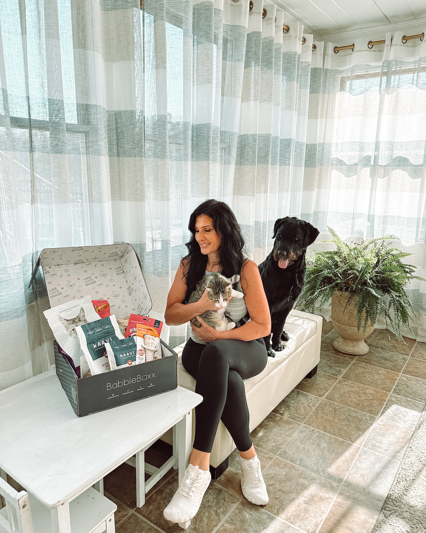 Instagram post by @motherof_spartans for Babbleboxx. Caption reads: #AD 𝕎𝕙𝕖𝕟 𝕪𝕠𝕦𝕣 𝕡𝕖𝕥𝕤 𝕝𝕚𝕧𝕖....