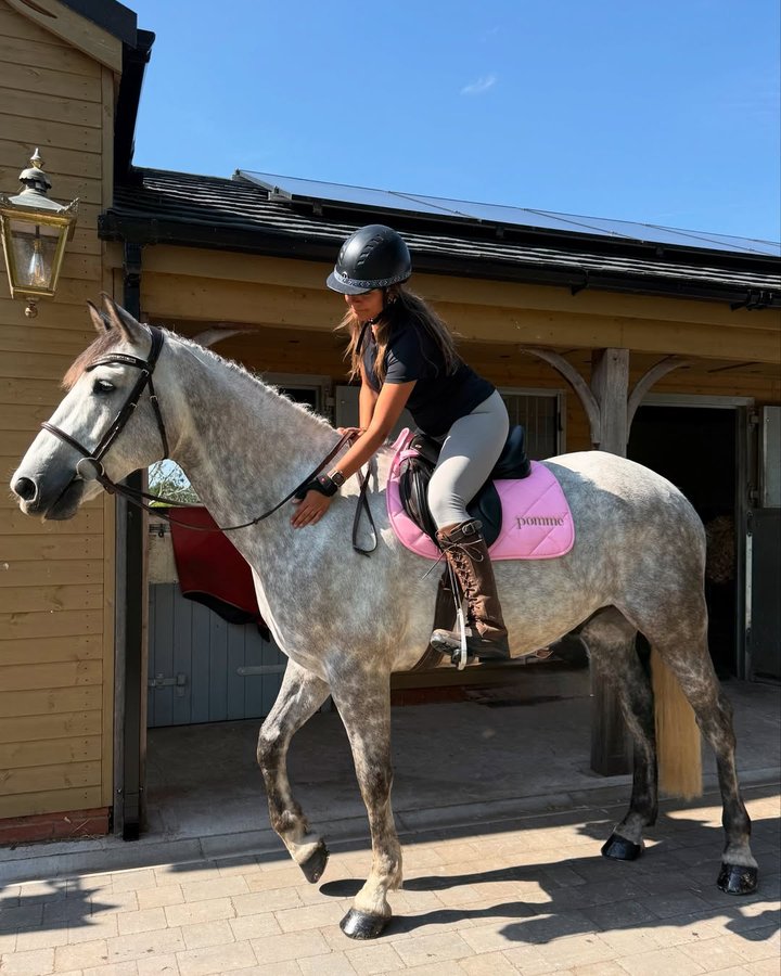 Instagram post by @indiakatona for Pomme. Caption reads: [...] all my boys in pink… 
#gifted @wearepomme....