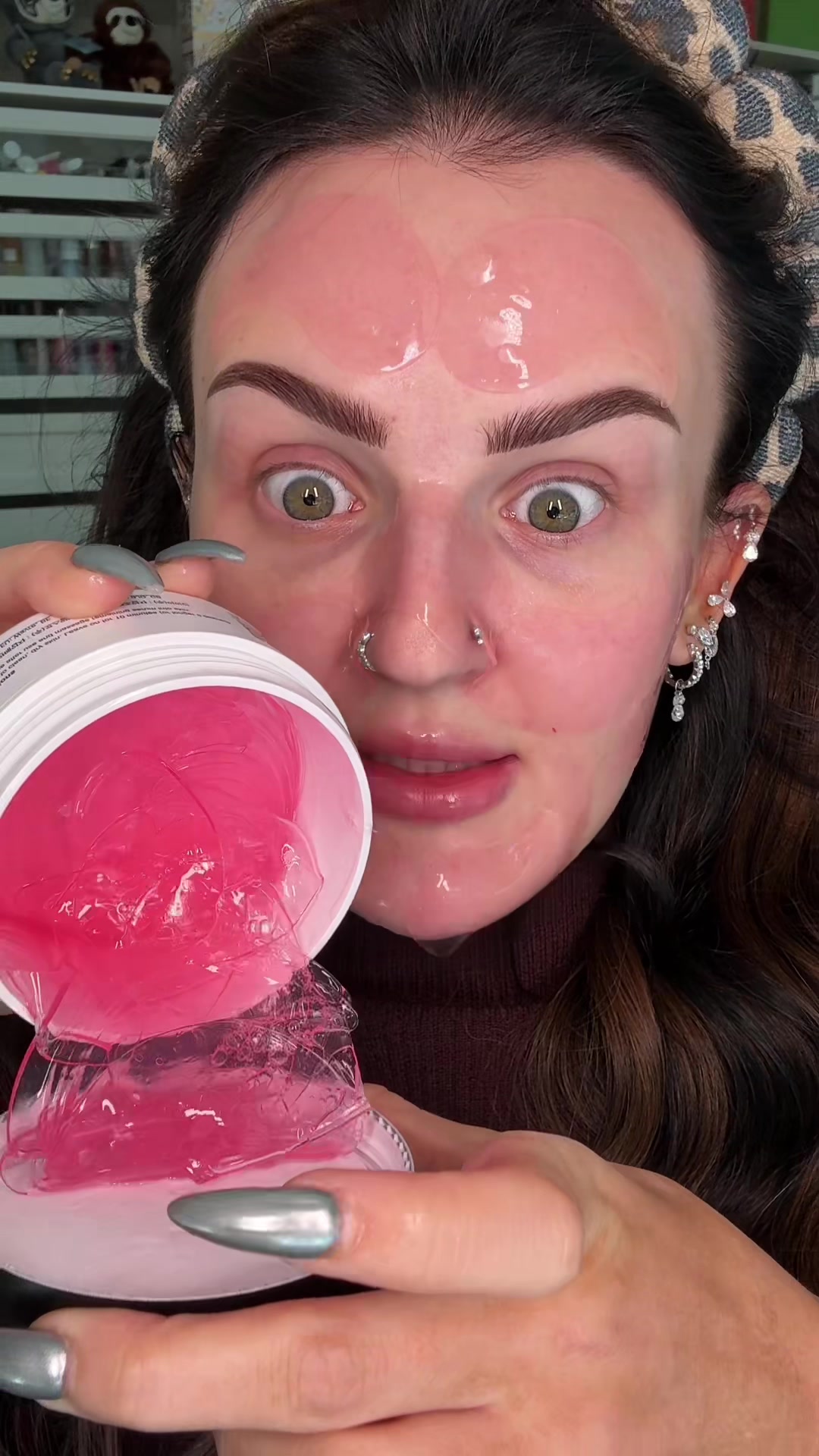 TikTok post by @mikaylanogueira for COSRX. Caption reads: @COSRX US just literally DEPUFFED MY ENTIRE FACE!....