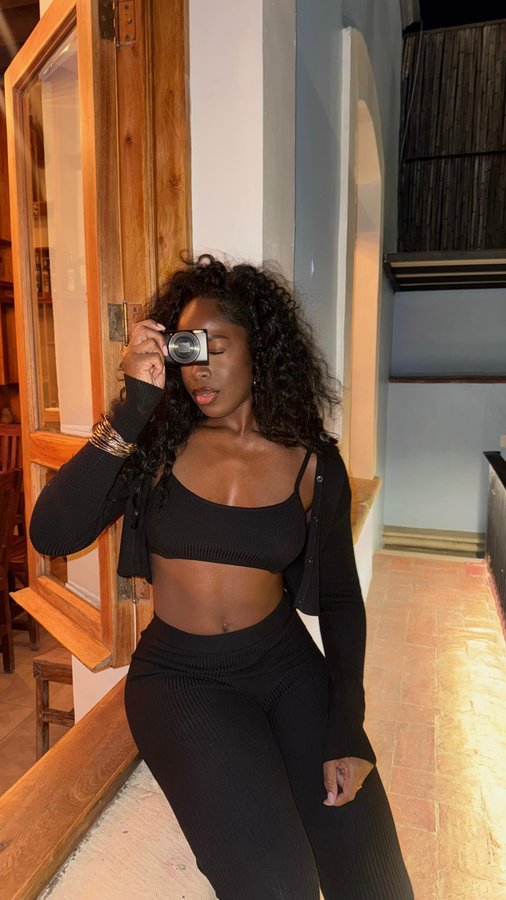 Instagram post by @itsreallynana for Sheamoisture. Caption reads: I had my first relaxer at 3 years old, and ever....