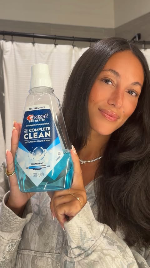 Instagram post by @janayerob for Crest. Caption reads: #crestpartner #ad Every morning is a chance to....