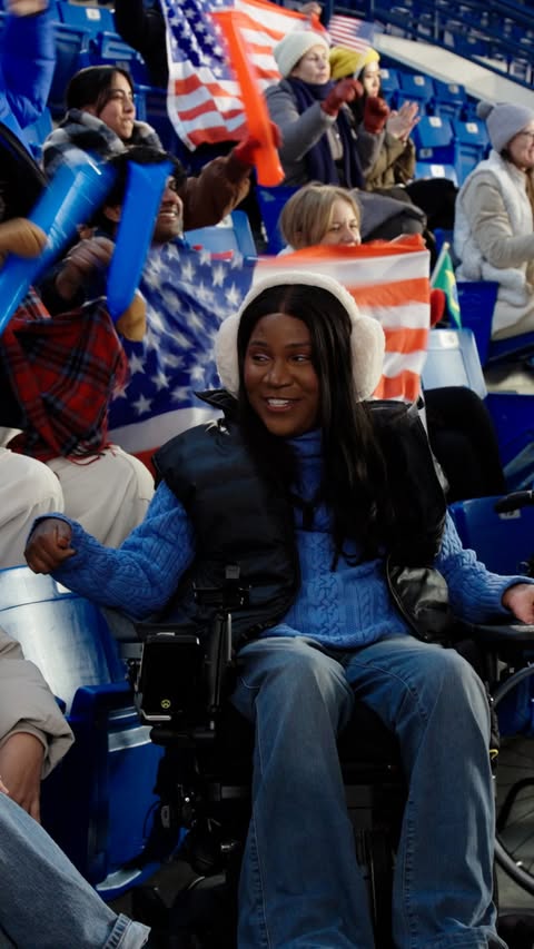 Instagram post by @accessbytay for Visa. Caption reads: [...] #MilanoCortina2026 #TeamVisa....