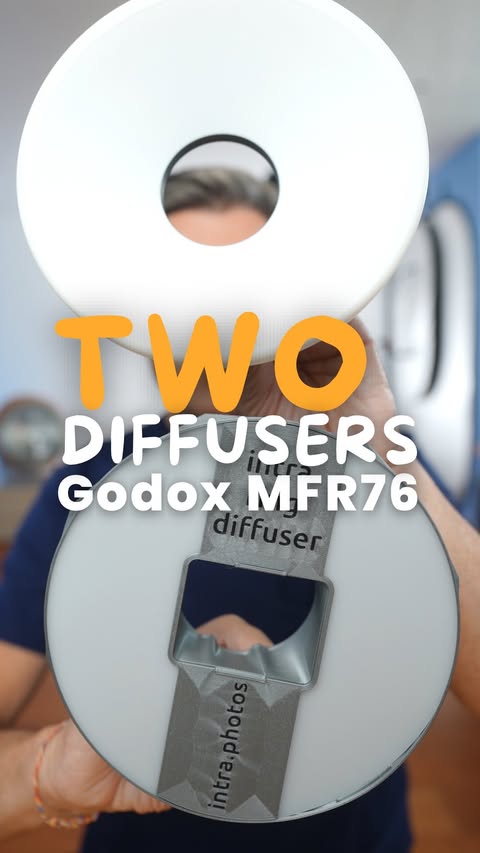 Instagram post by @dentist.camera for Godox. Caption reads: [...] systems. Both are diffusers for the Godox....