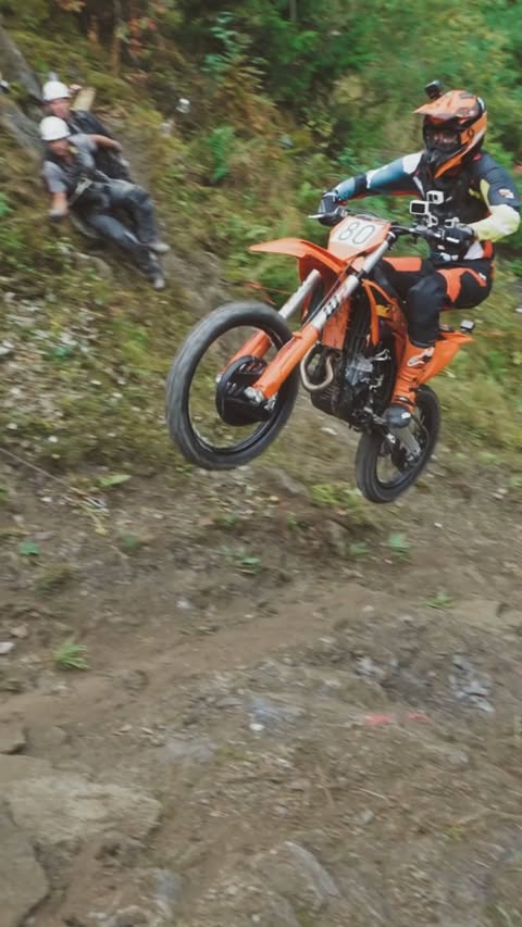 Instagram post by @zacalsop for KTM. Caption reads: [...] CLIMB is out NOW! 🔥 Watch as we put the KTM....