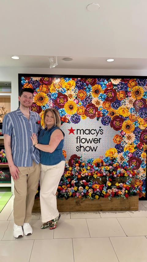 Instagram post by @matticusbricks for Macy's. Caption reads: [...] the Macy’s Flower Show at @macys Herald....