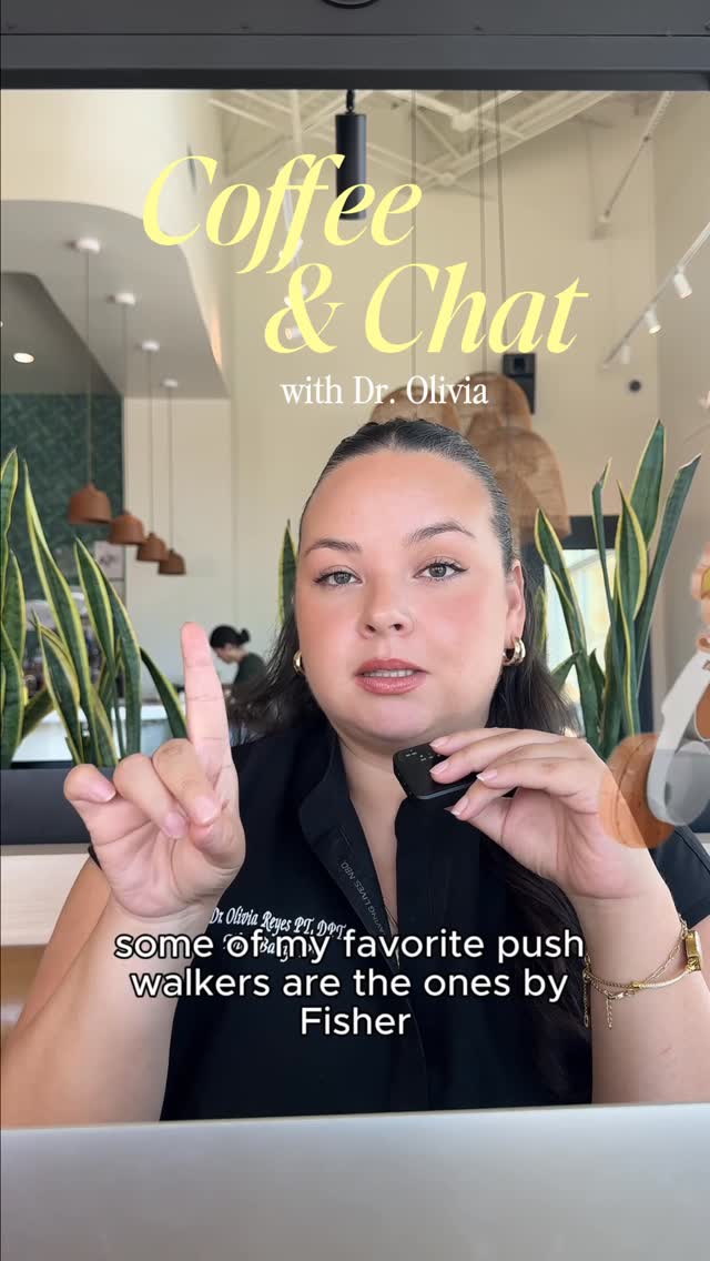 Instagram post by @dr.oliviaofficial for VTech Toys USA. Caption reads: ✅ Comment LINK for my full list of push walkers....