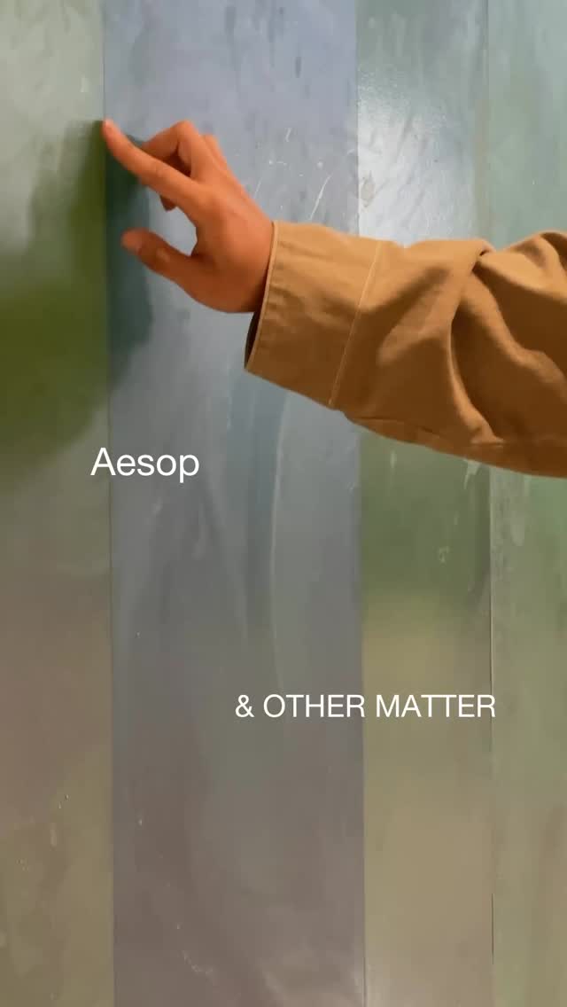 Instagram post by @juwaidijumanto for Aesop. Caption reads: Material discovery. Botanical inspiration.....