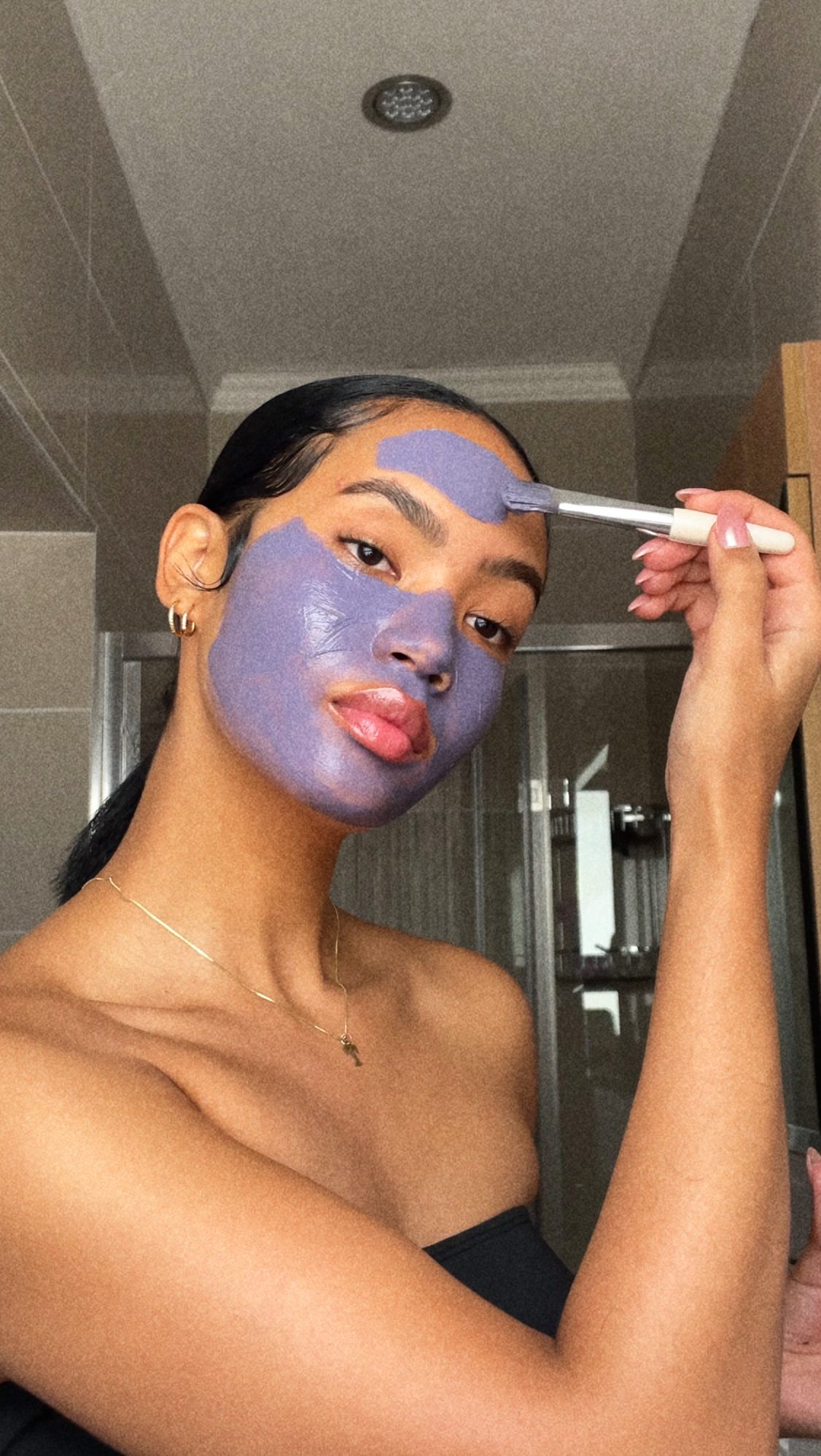 Instagram post by @tatummacalagh_ for Edgars. Caption reads: [...] at @benefitsouthafrica & @edgarsbeauty , I’m....