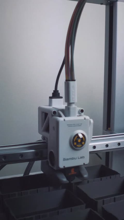 Instagram post by @ryuxrstudio for Bambu Lab. Caption reads: My filament collection was getting way too out of....