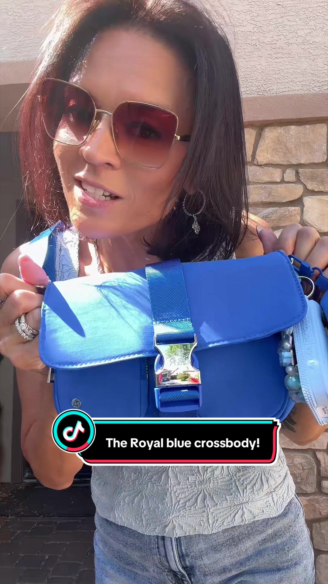 TikTok post by @gamechangerz_23 for Iris And Rainbow. Caption reads: I just love blue!!! 💙💙💙@Rainbow Boutique LLC....