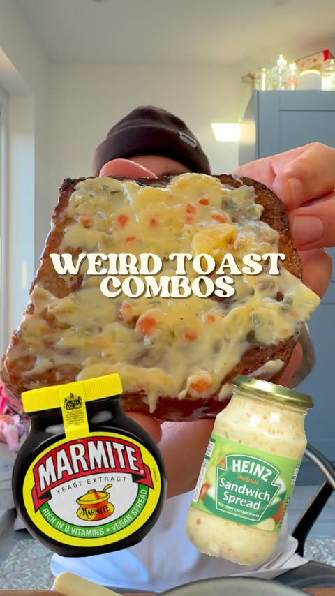Instagram post by @benrebuck for Heinz. Caption reads: 🍞 WHAT’S YOUR WEIRD TOAST COMBOS!? 🍞 My whole....