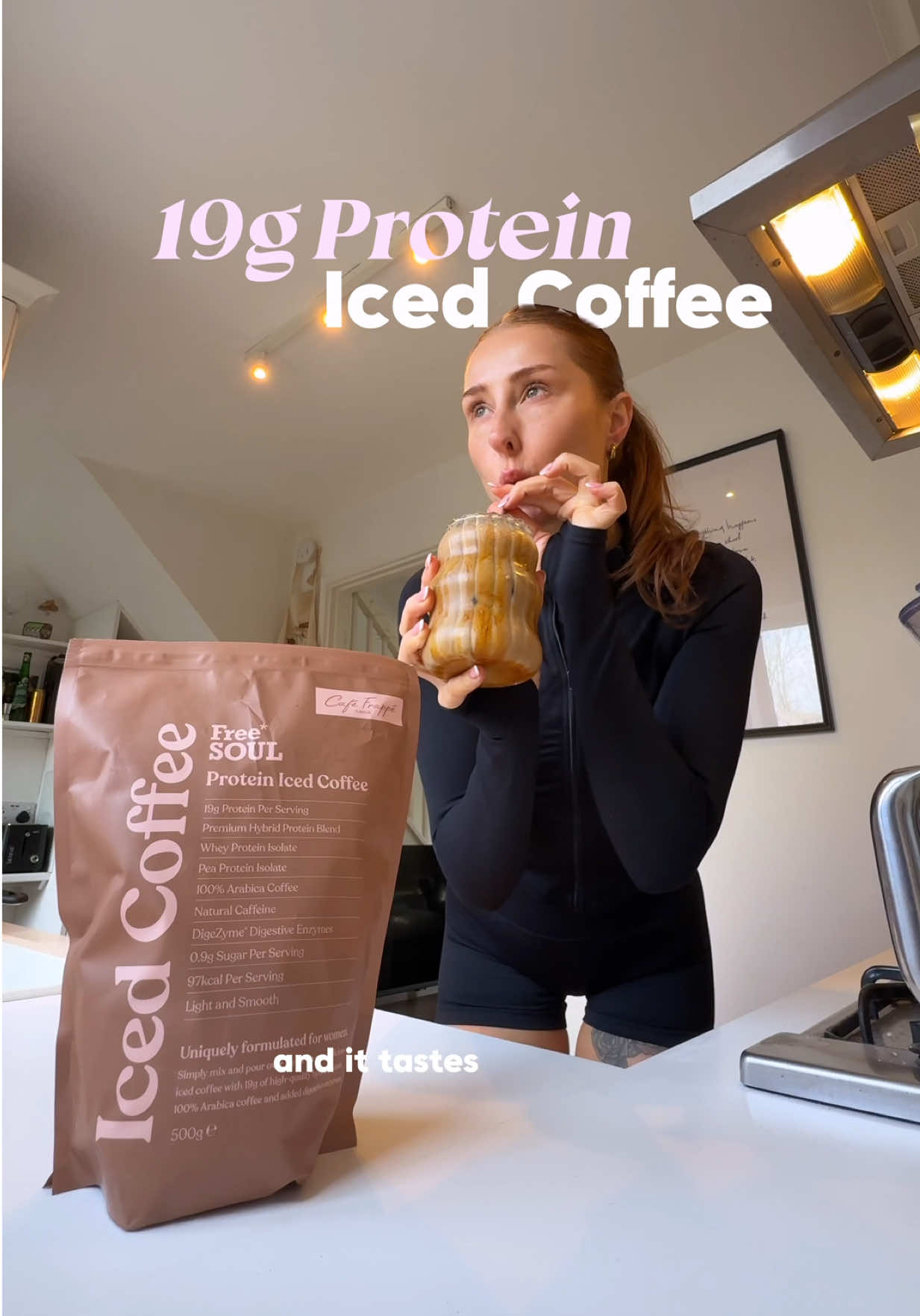 TikTok post by @lauracoenfit for Free Soul. Caption reads: [...] protein in it as well, you cannot lose @Free....