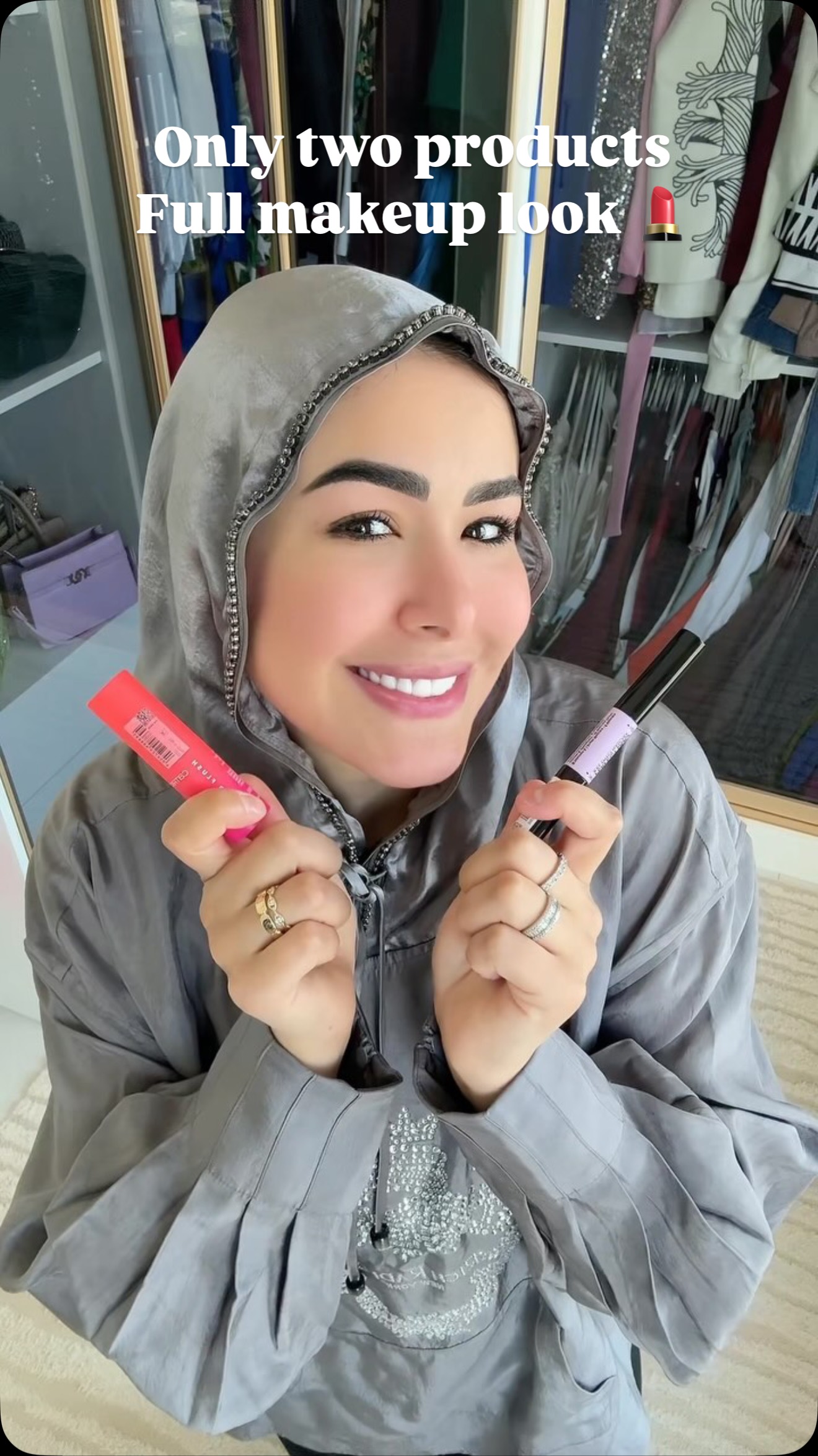 Instagram post by @marwahassan for CATRICE Cosmetics. Caption reads: No time? No problem! With just two hero products....