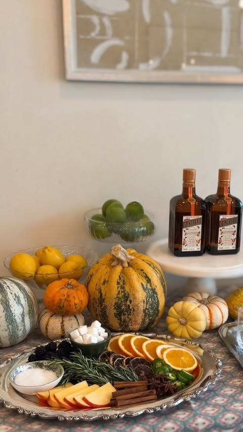 Instagram post by @lex_nicoleta for Cointreau. Caption reads: Here’s my Friendsgiving hosting secret: let your....