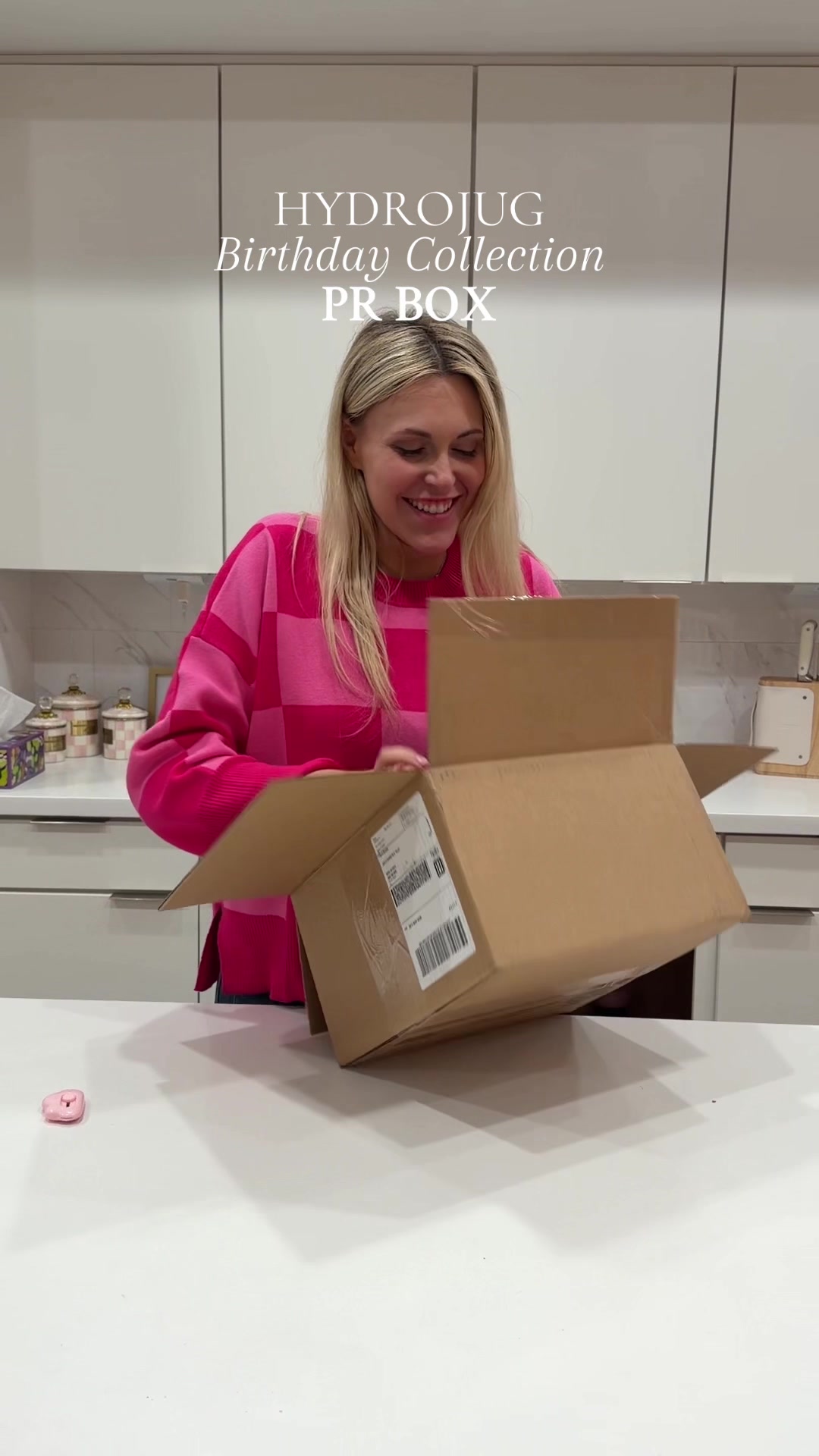 TikTok post by @kierra_b_lifestyle for HYDROJUG. Caption reads: Are we kidding @HYDROJUG I’m obsessed 😍 #hydrojug....