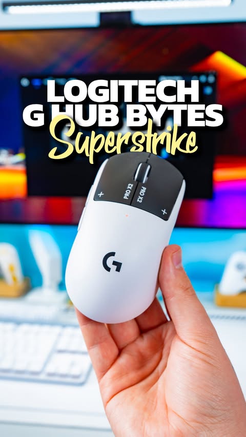 Instagram post by an influencer for Logitech G. Caption reads: [...] most out of your gear with Logitech G Hub....