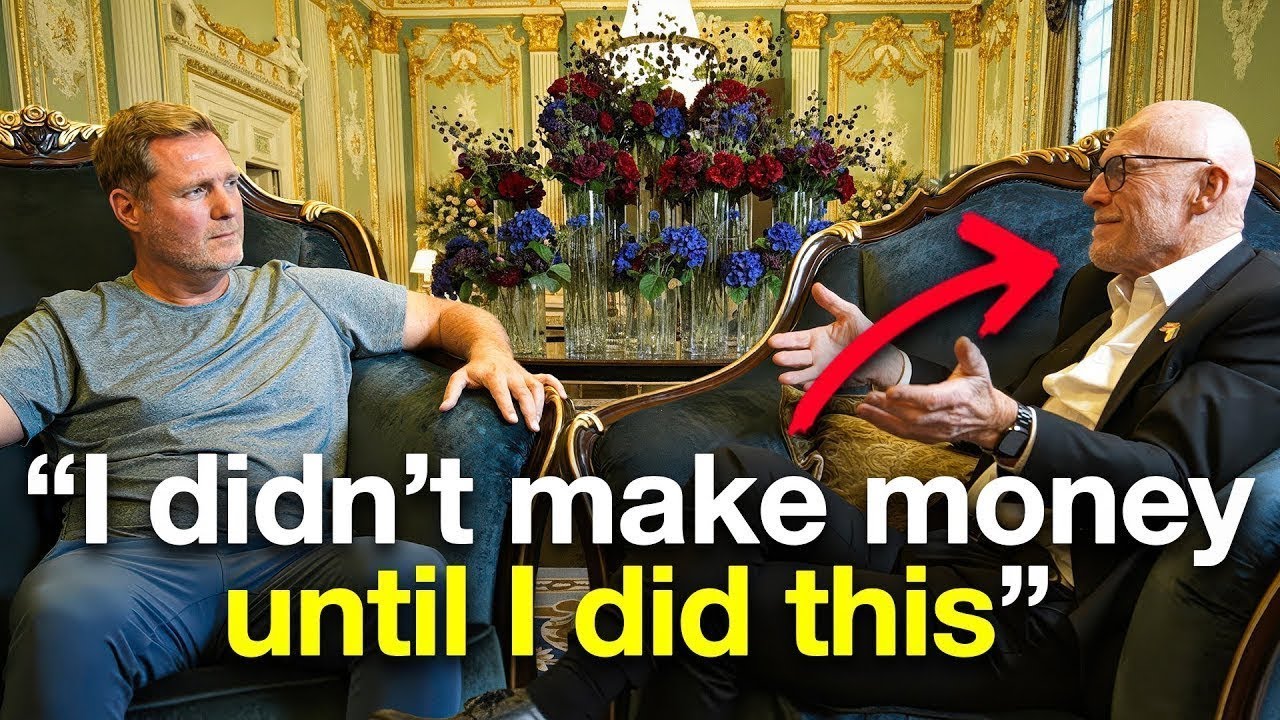 YouTube post by @SimonSquibb for Fiverr. Caption reads: Why A Boring Lifestyle Makes Billionaires....