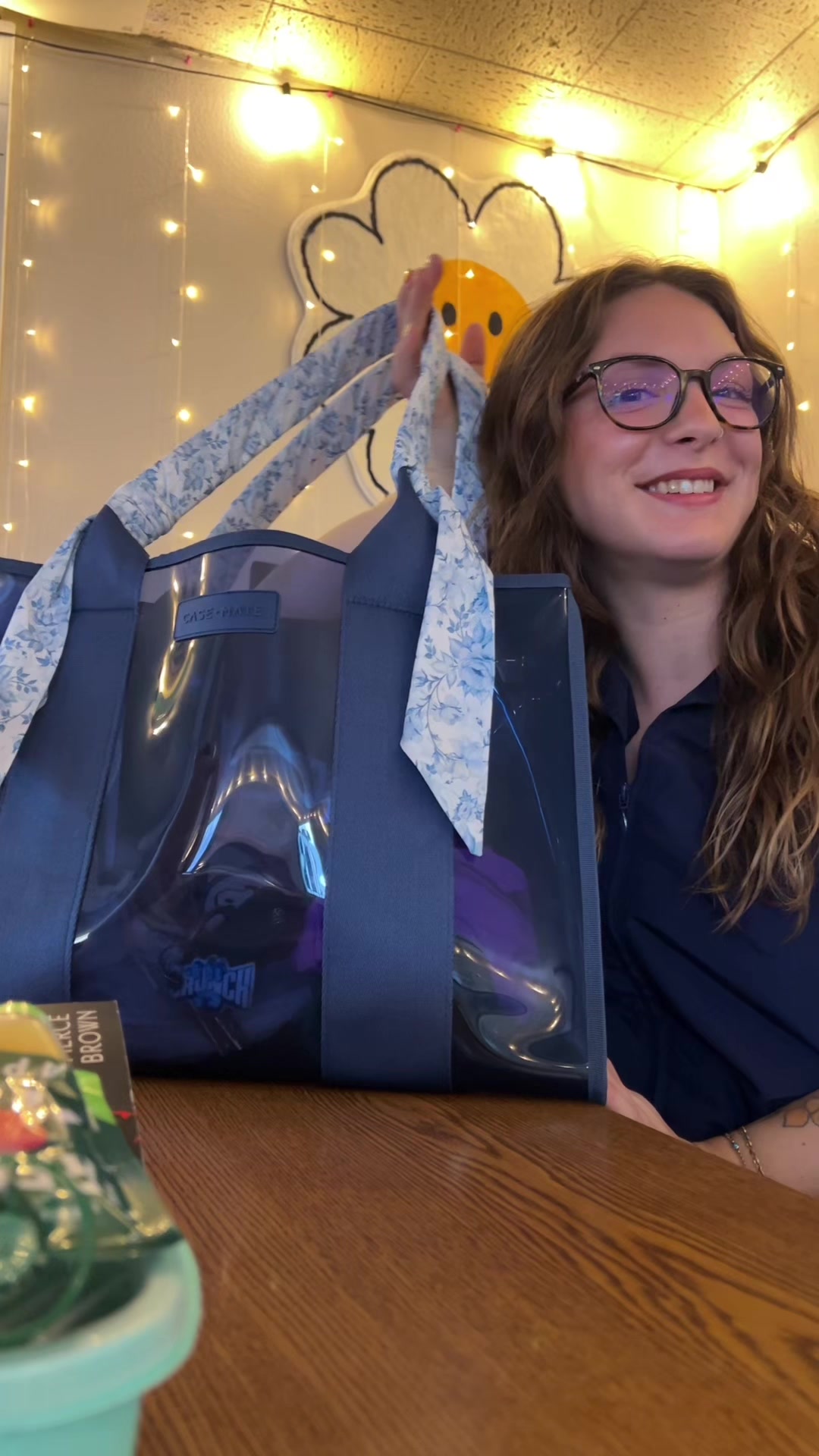 TikTok post by @mockabee for Case-Mate. Caption reads: [...] my jelly tote teacher bag with me and....