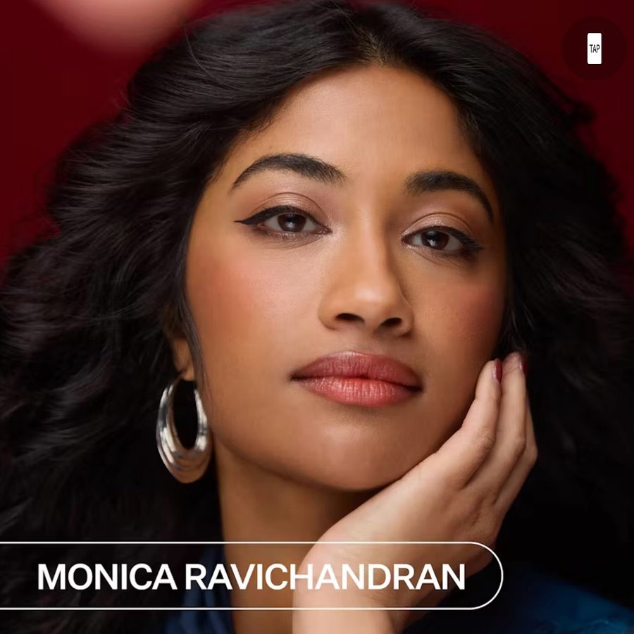 Instagram post by @monica.raviii for Bustle. Caption reads: [...] me I’d be apart of a cover shoot with....