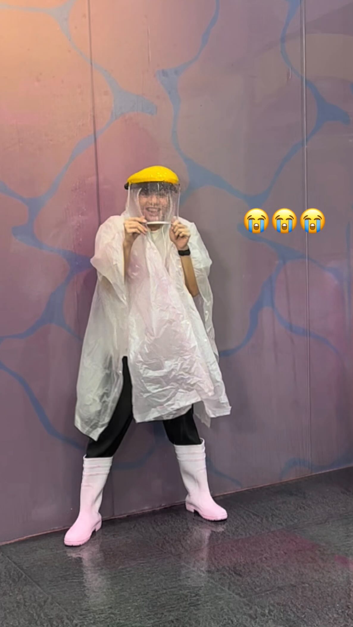 Instagram post by @iampatrickroxas for Watsons PH. Caption reads: Come to (get slimed) work with....