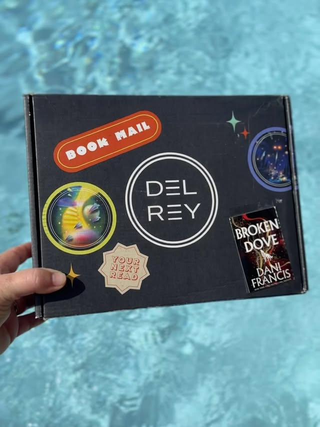 Instagram post by @beach.reading for Del Rey Books. Caption reads: [...] this year is almost here!!! Thank you....