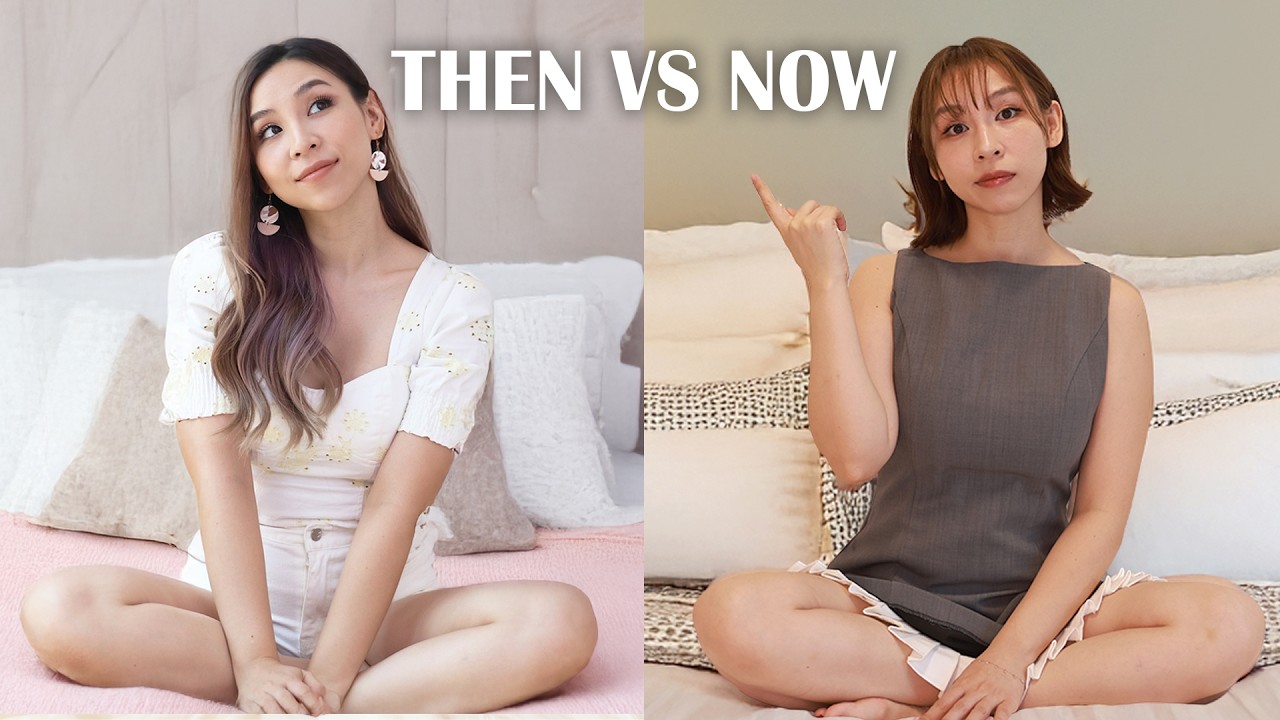 YouTube post by @tina_yong for Coreelle. Caption reads: I've changed more than I realised....