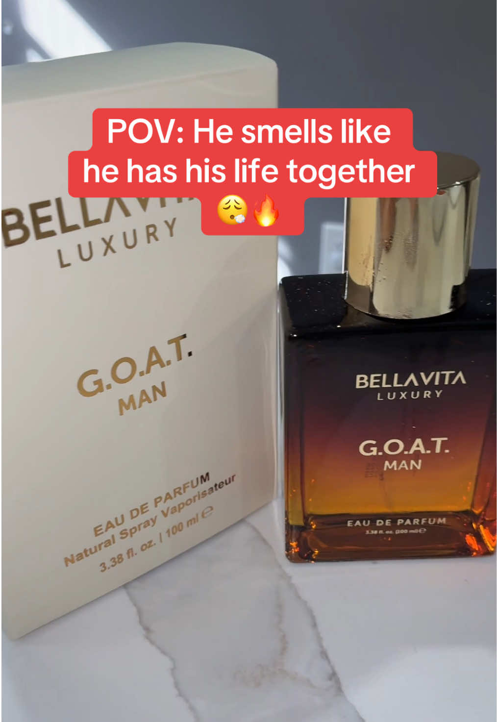TikTok post by @tamragamila_ for BellaVitashop. Caption reads: [...] for him—or add it to HIS collection.....