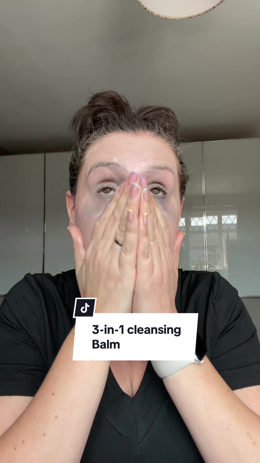 TikTok post by @makeupbykaty_angelidi for Dr.pawpaw. Caption reads: [...] taken my makeup off more frequently!....