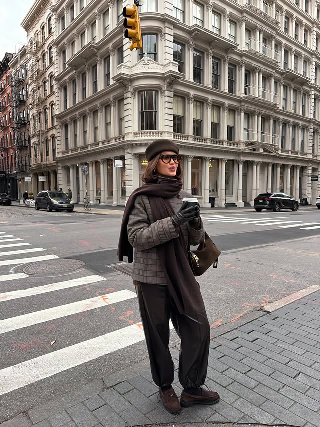 Instagram post by @ezgi.ergun for VERAFIED NEW YORK. Caption reads: Current color palette🤎 #reklam.