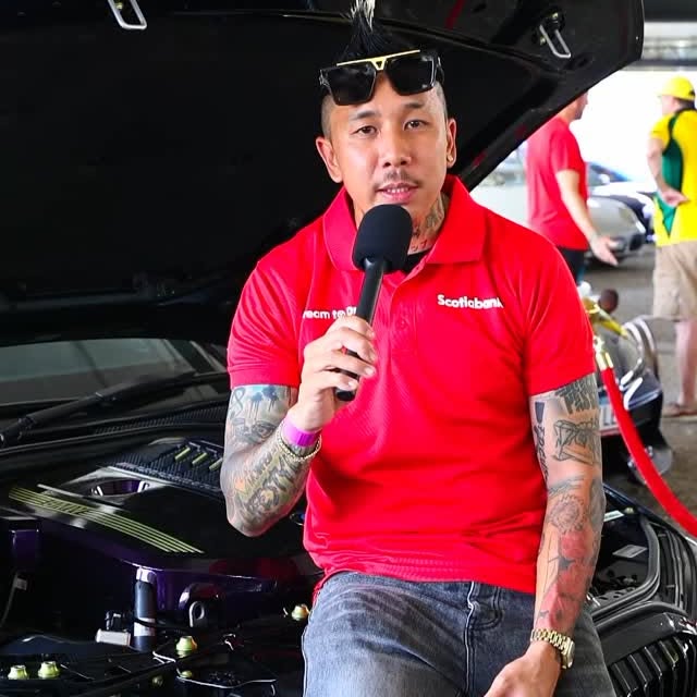 Instagram post by @nicklue_skvnklifestyle for Scotiabank. Caption reads: Do you know the cost of your favorite car? 🚘....