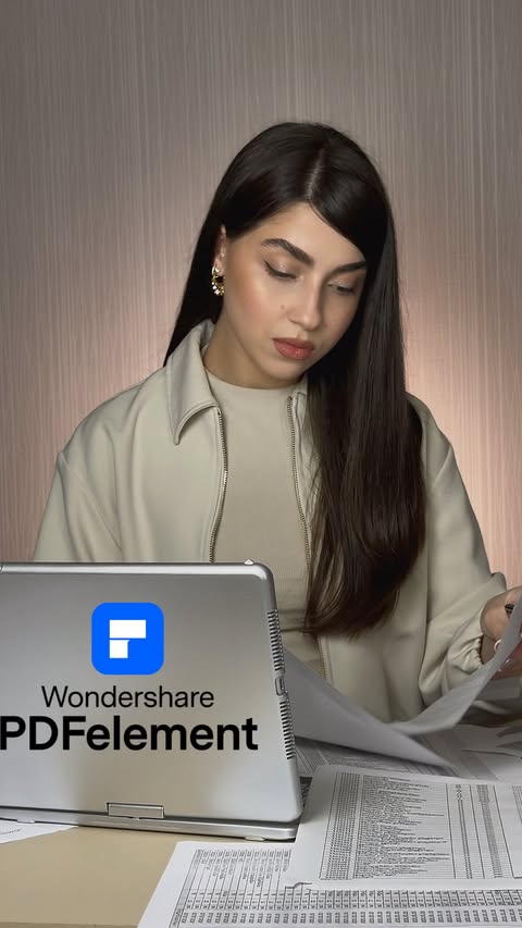 Instagram post by @_nazijavakhishvili_ for Wondershare PDFelement. Caption reads: Working with PDFs is no longer difficult 📄✨ It’s....