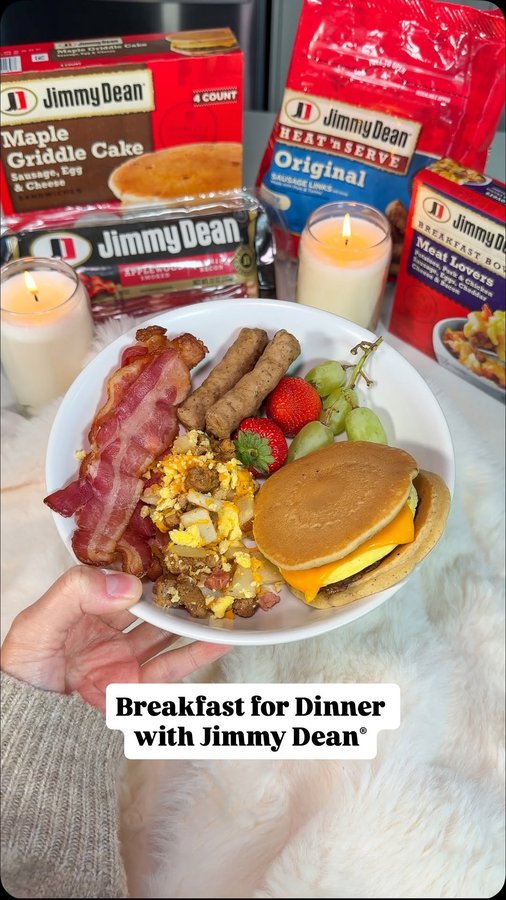Instagram post by an influencer for SoFabMedia. Caption reads: #JimmyDeanBrandPartner Jimmy Dean®’s delicious....