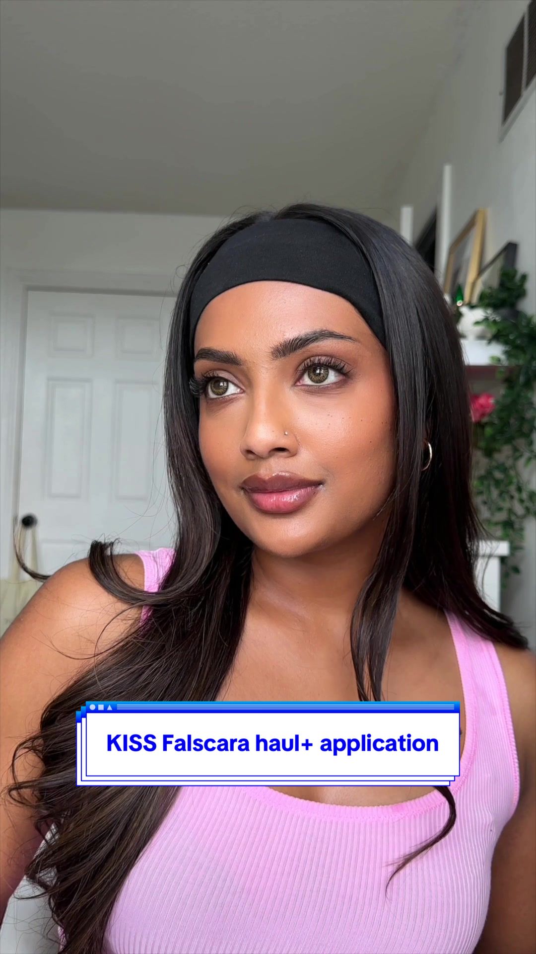 TikTok post by @abeenameera for Falscara. Caption reads: restocked on my favourite Falscara lash kit from....