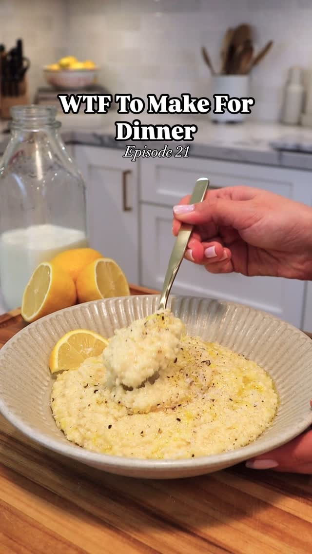 Instagram post by @erinnobrienn for gonnaneedmilk. Caption reads: Welcome back to my series “WTF To Make For Dinner”....