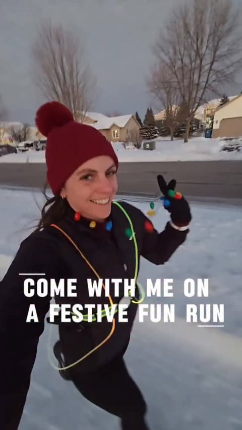 Instagram post by @the_running_dietitian for NAKED nutrition. Caption reads: One of my favorite holiday traditions is going for....