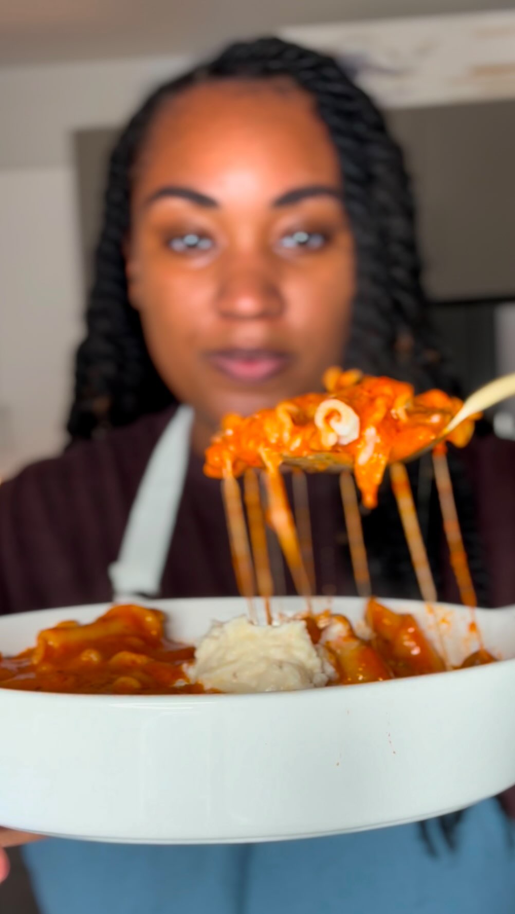 Instagram post by @justlex.x for Kroger. Caption reads: Lasagna Soup is PERFECT for this weather🍂 #ad....