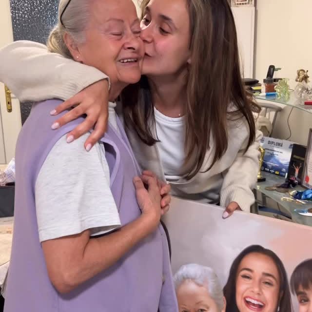 Instagram post by @oliviyanicole for PaintYourLife. Caption reads: #AD | I flew to Bulgaria to surprise my grandma....
