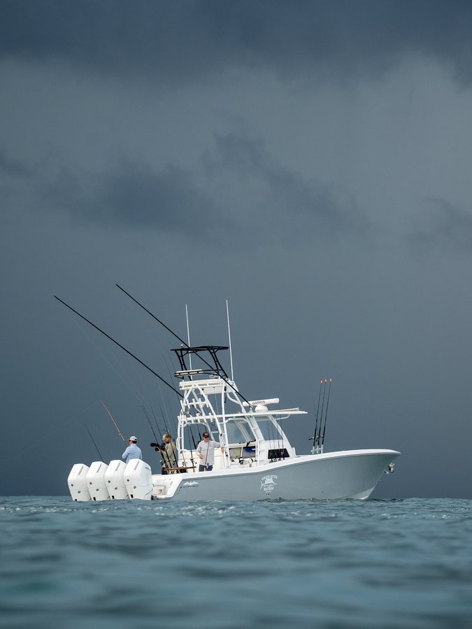 Instagram post by @petermillerfishing for Daiwa. Caption reads: Riders on the storm. It’s was a day of run,
Stop,....