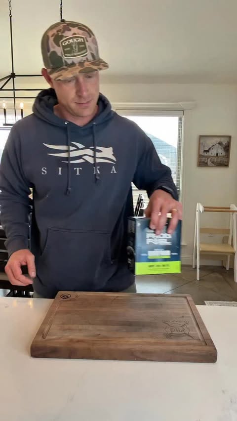 Instagram post by @firehousegrub for FrogFuel. Caption reads: #Sponsored I’m officially a dad to two, a newborn,....