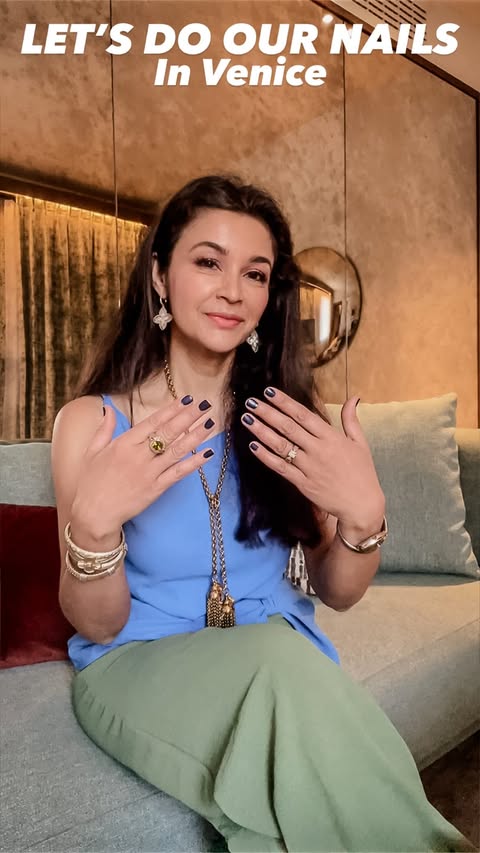 Instagram post by @sunitabdass for essie. Caption reads: [...] really glad that I popped in the Gel by....