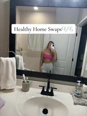 TikTok post by @madisonraefit for Blueland. Caption reads: [...] @Branch Basics @Mrs. Meyer’s Clean Day....