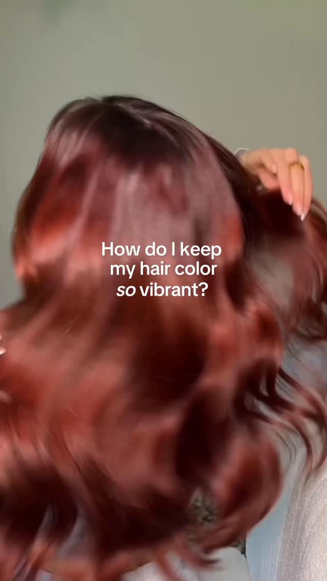 Instagram post by @chloebelmar for Wella Professionals. Caption reads: Tips and tricks I use to keep my hair vibrant w....