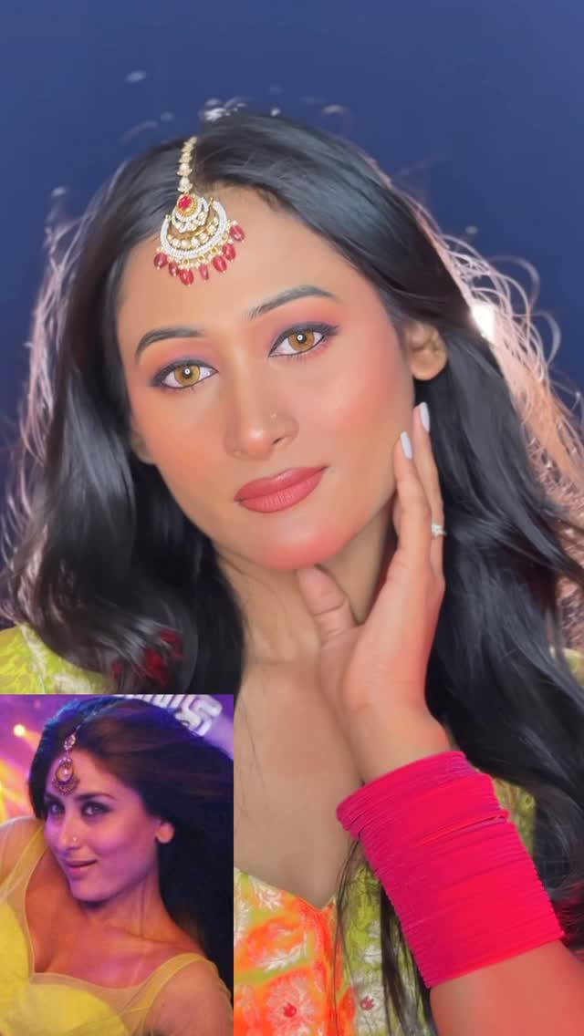 Instagram post by @glamby_sona for Praush Beauty. Caption reads: Recreating @kareenakapoorkhan Makeup Look From....